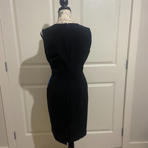 Blue and black fitted calvin klein dress - Picture 4 of 5